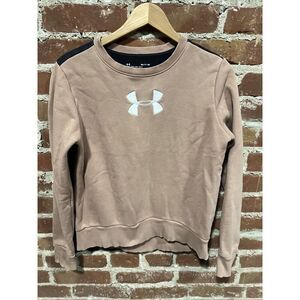 UNDER ARMOUR Fleece Crew Sweatshirt Pullover Women's S Loose